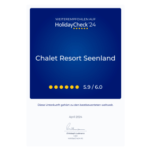 Auszeichnung booking.com Chalet Resort